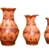 Vase en céramique artisanale marron